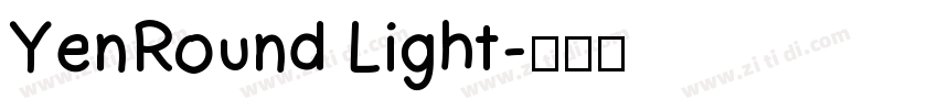 YenRound Light字体转换